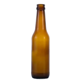280ml Amber Long Neck Glass Beer Bottle with Crown Cap – Bulk Wholesale Supply