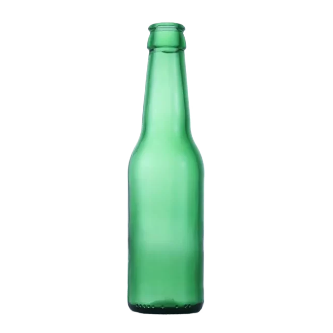 Premium 325ml Beer Glass Bottles – Customizable Logo, Crown Cap, Available in Amber, Flint & Green