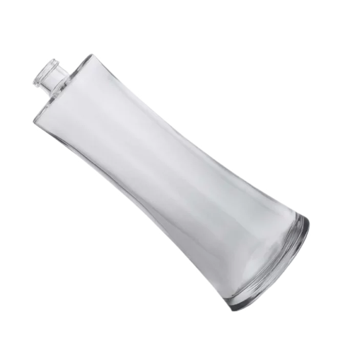 50ml & 100ml Clear Round Glass Perfume Bottle – Elegant Flat Shoulder Design, Thin High-Quality Glass - Image 2