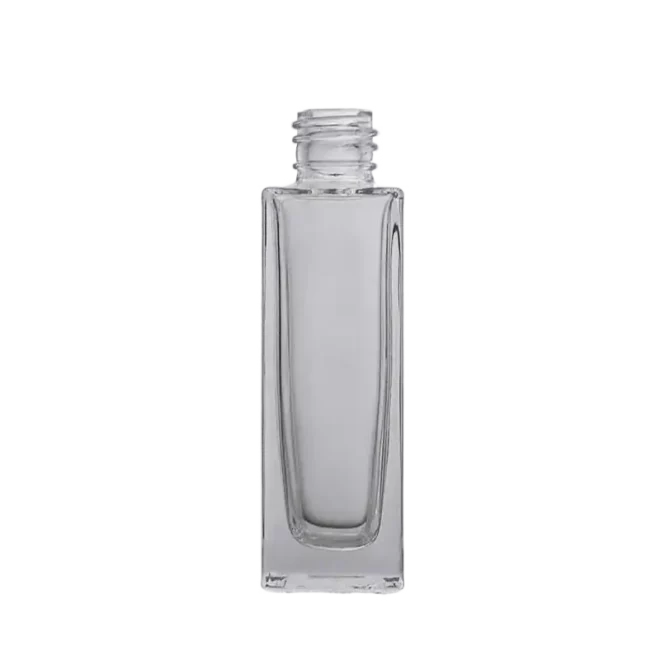 35ml Luxury Rectangular Glass Perfume Bottle with Screw Cap – Ideal for Cosmetics