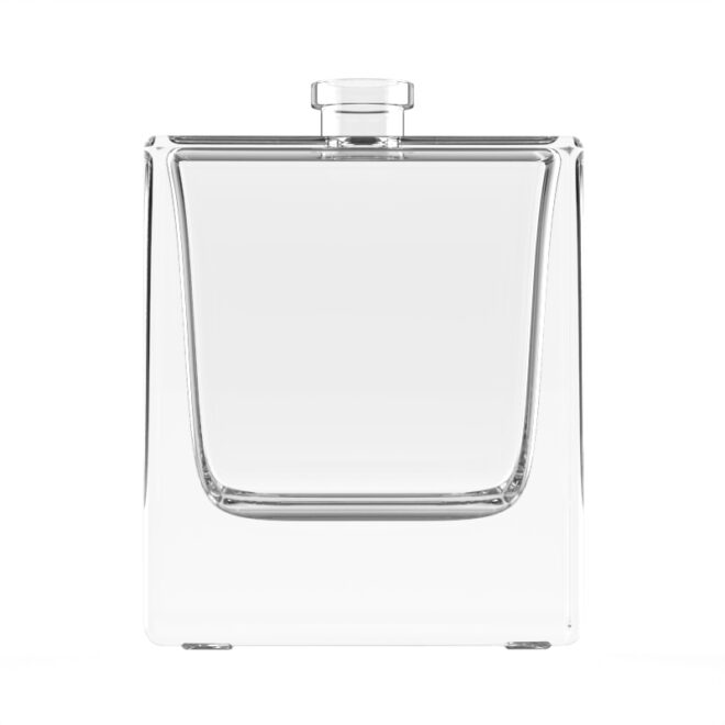 114ml Rectangular Glass Perfume Bottle – Clear, Sleek Design for Luxury Fragrance Packaging