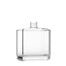 300ml Square Glass Perfume Bottle – Elegant, Clear & Modern Design