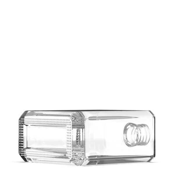 300ml Square Glass Perfume Bottle – Elegant, Clear & Modern Design - Image 2