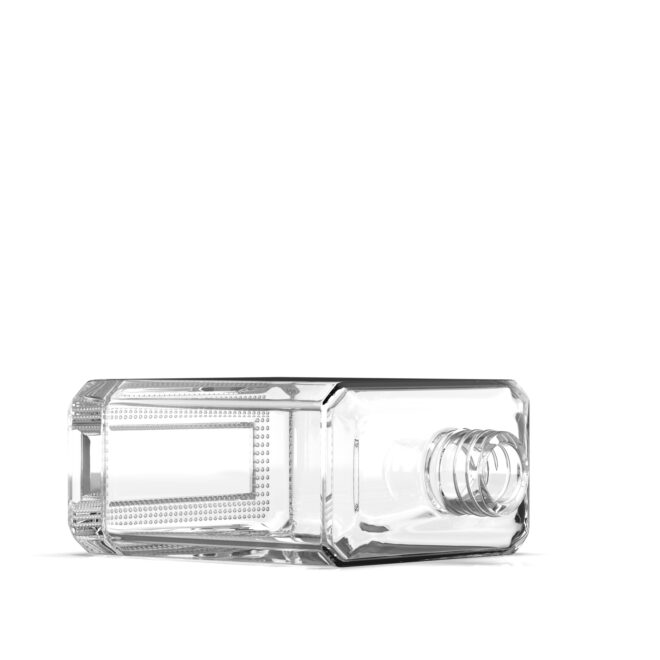 300ml Square Glass Perfume Bottle – Elegant, Clear & Modern Design - Image 3
