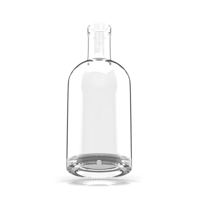 Premium 700ml Empty Glass Bottles – Round Design with Thick Bottom for Vodka, Whiskey & Spirits - Image 2