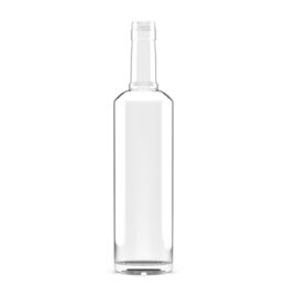 700ml Clear Glass Whiskey Bottle with Screw Cap – Round Bottom Vodka and Liquor Bottles for Spirit Packaging