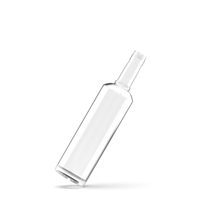 700ml Clear Glass Whiskey Bottle with Screw Cap – Round Bottom Vodka and Liquor Bottles for Spirit Packaging - Image 3