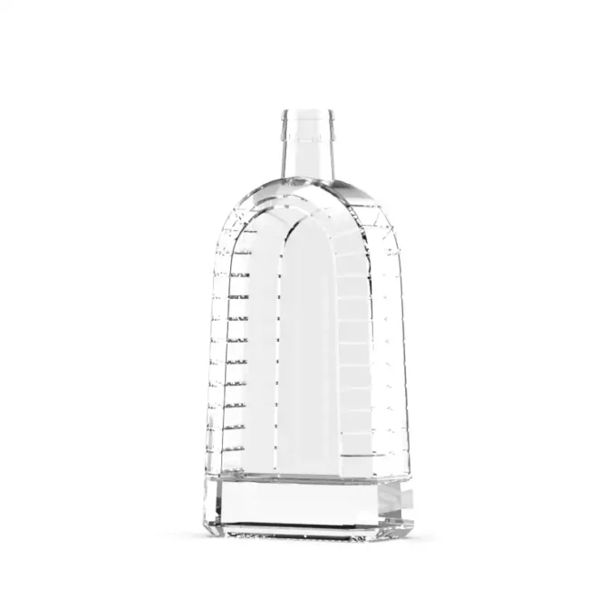 750ml Premium Clear Glass Liquor Bottle with Cork – Perfect for Vodka, Whiskey & Spirits Packaging - Image 2