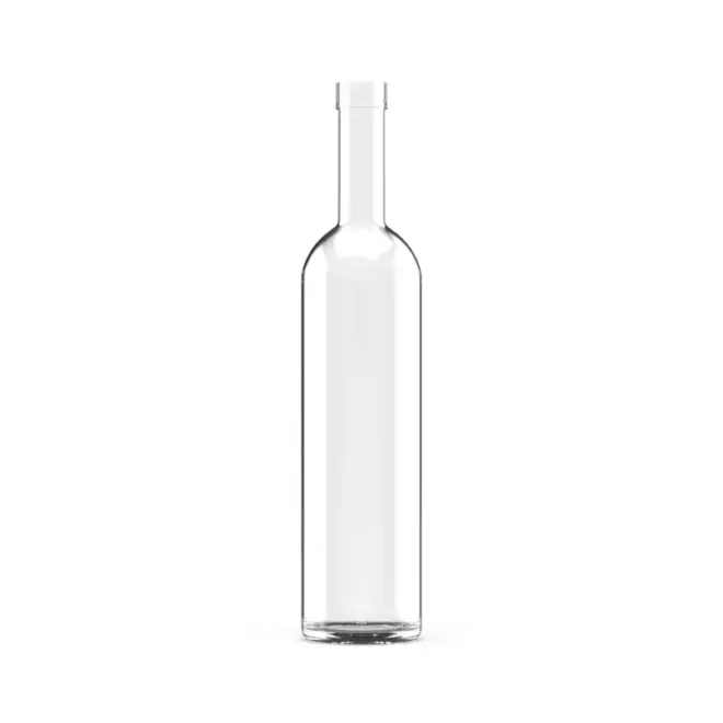 750ml Round Glass Whiskey Bottle with Cork – Customizable Sizes for Vodka, Tequila, and Spirits
