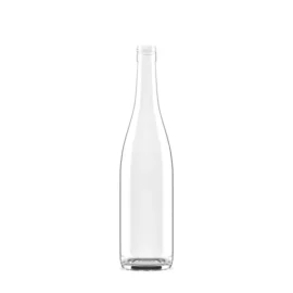 750ml Clear Glass Liquor Bottle – Long Neck Screw Cap for Tequila, Vodka & Whiskey