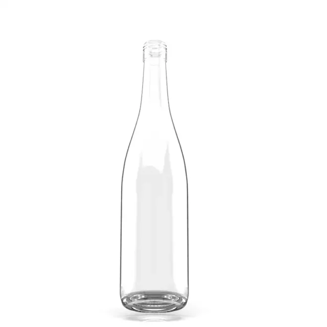 750ml Clear Glass Liquor Bottle – Long Neck Screw Cap for Tequila, Vodka & Whiskey - Image 2