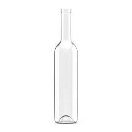 750ml Clear Glass Bottle – Smooth Finish & Straight Shape for Liquor and Wine