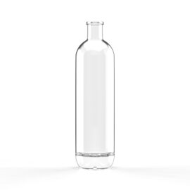750ml Custom Clear Glass Liquor Bottle – Sleek Tall Design, Perfect for Premium Spirits Packaging