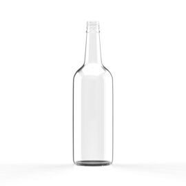 750ml Clear Glass Liquor Bottle – Premium Flint Glass, Ideal for Whiskey and Spirits Packaging