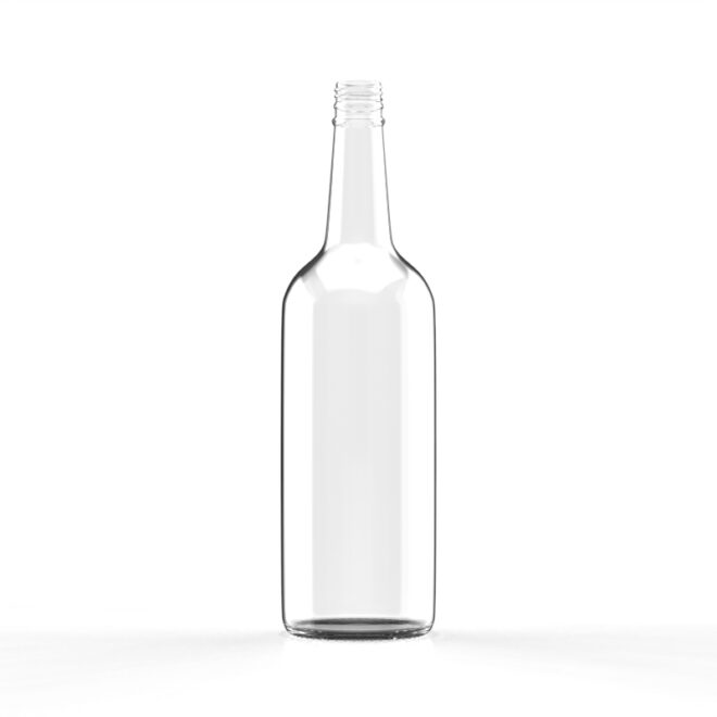 750ml Clear Glass Liquor Bottle – Premium Flint Glass, Ideal for Whiskey and Spirits Packaging