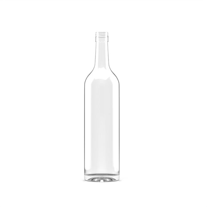 Clear 750ml Spirit Bottle – Heavy-Duty Flint Glass with Sleek Surface, Perfect for Vodka and Whiskey