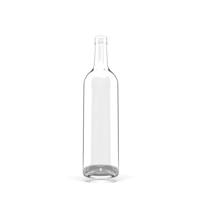 Clear 750ml Spirit Bottle – Heavy-Duty Flint Glass with Sleek Surface, Perfect for Vodka and Whiskey - Image 2