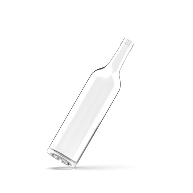 Clear 750ml Spirit Bottle – Heavy-Duty Flint Glass with Sleek Surface, Perfect for Vodka and Whiskey - Image 3