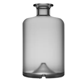 750ml Matte Frosted Liquor Bottle – Cylindrical Glass Packaging for Whiskey, Vodka & More