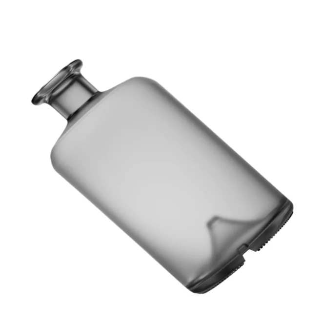 750ml Matte Frosted Liquor Bottle – Cylindrical Glass Packaging for Whiskey, Vodka & More - Image 3