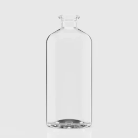 750ml Super Flint Round Glass Bottle – Custom Packaging for Whisky, Tequila & Rum
