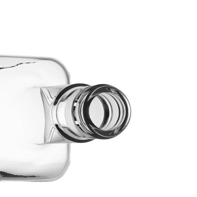 750ml Square Glass Liquor Bottle – Clear Premium Packaging for Whiskey & Spirits - Image 5