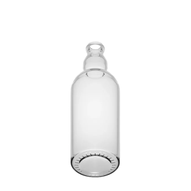 750ml Matte Finish Frosted Glass Liquor Bottle – Curved Design for High-End Spirits - Image 2