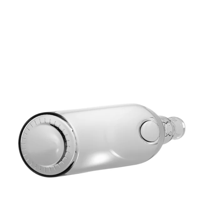 750ml Matte Finish Frosted Glass Liquor Bottle – Curved Design for High-End Spirits - Image 3