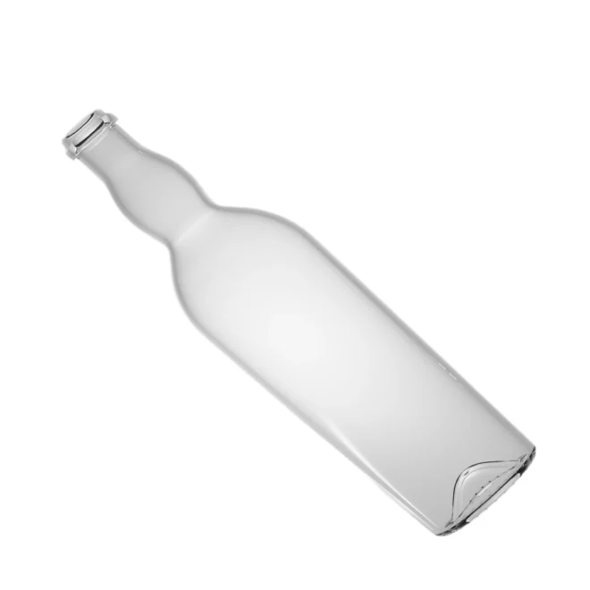 750ml Matte Finish Frosted Glass Liquor Bottle – Curved Design for High-End Spirits - Image 4