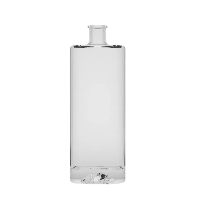 750ml Round Clear Glass Bottle – High-Quality Flint Glass, Ideal for Custom Branding & Decoration.
