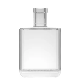 Premium 500ml Square Glass Bottle – Thick Base, High Clarity, Customizable for Spirits