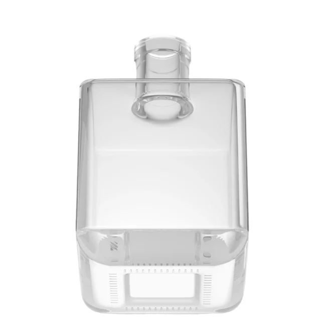 Premium 500ml Square Glass Bottle – Thick Base, High Clarity, Customizable for Spirits - Image 2