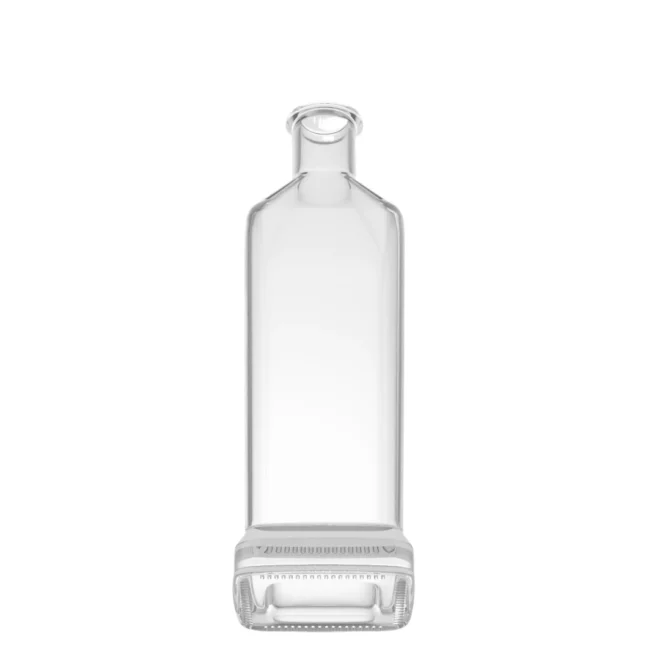 700ml Clear Glass Spirits Bottle – Premium Tall Square Design for Luxury Packaging - Image 2