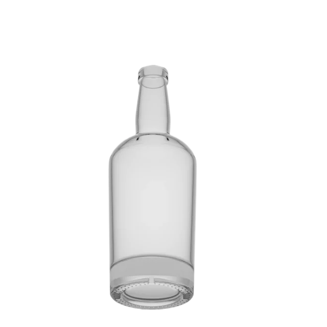 750ml Tall Clear Glass Bottle – Premium Flint Glass with Smooth Finish - Image 3