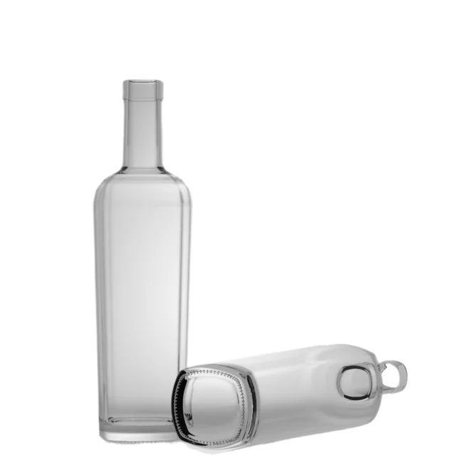 500ml Clear Round Glass Bottle – Smooth Finish for Premium Spirits & Beverages - Image 3