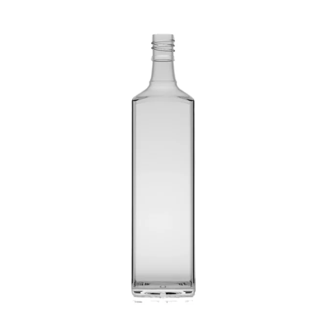 750ml Frosted Square Glass Liquor Bottle – Premium Durable Packaging for Spirits