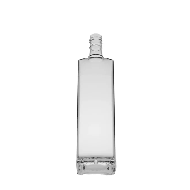 750ml Frosted Square Glass Liquor Bottle – Premium Durable Packaging for Spirits - Image 2
