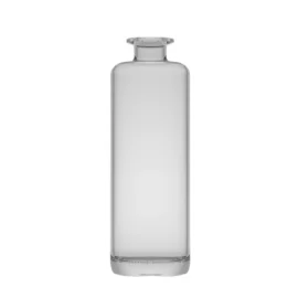 750ml Clear Glass Bottle – Cylindrical Shape with Smooth Finish for Spirits & Liquors