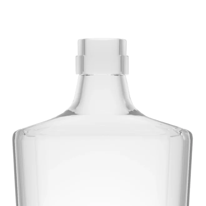 700ml Clear Rectangular Glass Bottle with Polished Surface – Perfect for Spirits, Liquids, and Beverages - Image 5