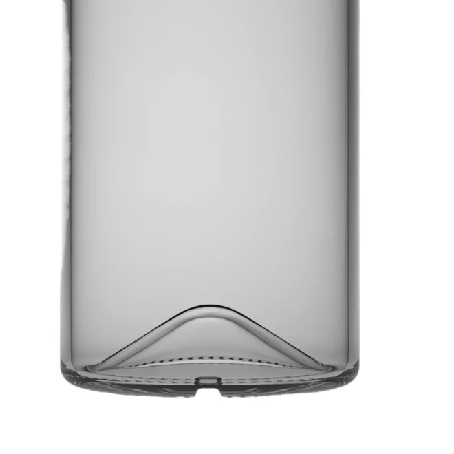 750ml Flat Smoky Glass Bottle for Liquor – Modern Design for Whiskey, Vodka & More - Image 5