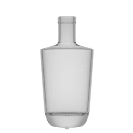 500ml Clear Round Glass Bottle – Polished Surface for Spirits, Liquor & Sauce