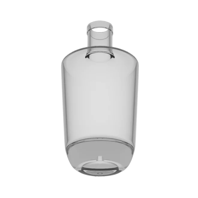 500ml Clear Round Glass Bottle – Polished Surface for Spirits, Liquor & Sauce - Image 2