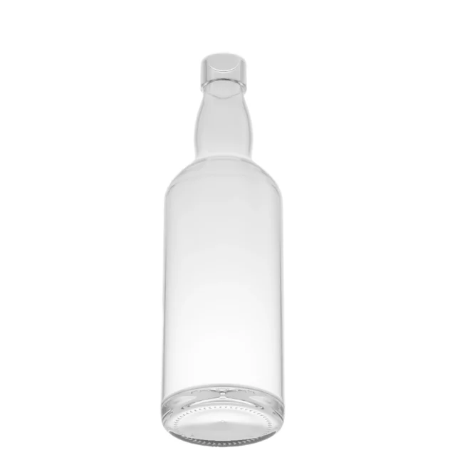 750ml Clear Glass Liquor Bottle – Elegant Design & Smooth Finish for Beverages and Spirits - Image 2