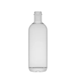 500ml Clear Glass Bottle – Custom Cylindrical Design with Smooth Finish for Spirits