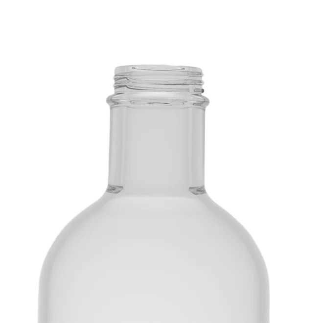 500ml Clear Glass Bottle – Custom Cylindrical Design with Smooth Finish for Spirits - Image 3