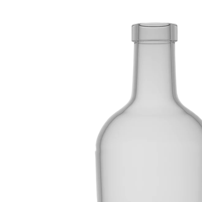 750ml Clear Glass Bottle – Custom Round Shape, Perfect for Liquor & Spirits Packaging - Image 5