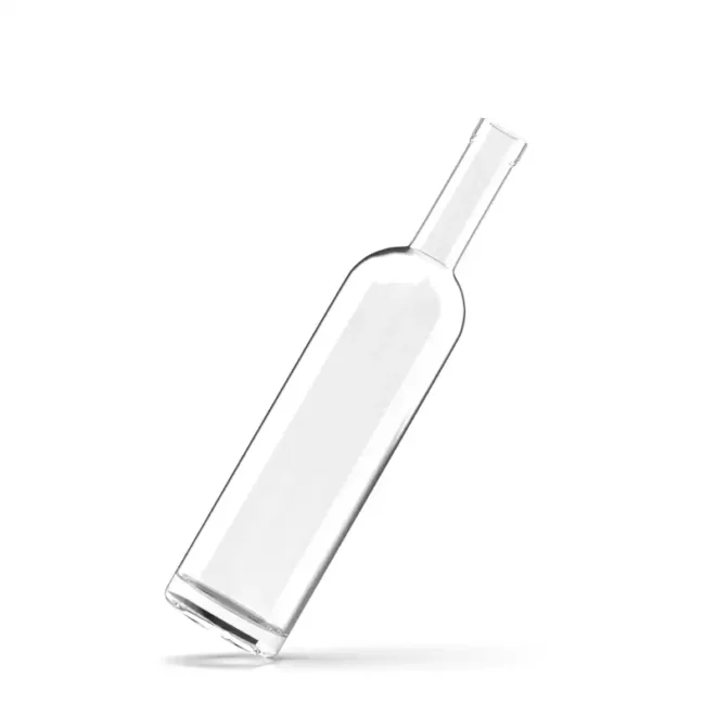 750ml Clear Glass Liquor Bottle with Cork – Slim Cylindrical Design for Whiskey and Spirits - Image 3