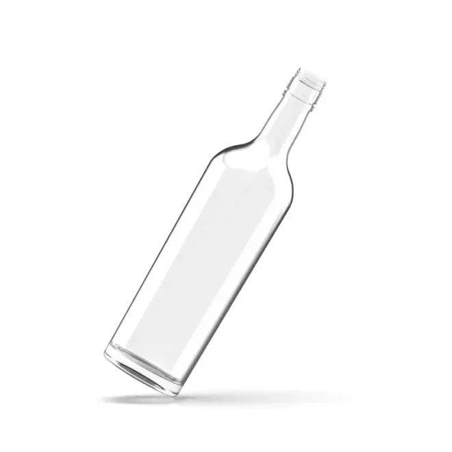 750ml Clear Glass Liquor Bottle – Durable Screw Top Seal for Whiskey, Vodka, and More - Image 3