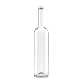 750ml Super Flint Glass Liquor Bottle with Cork – Clear Long Neck Design for Spirits