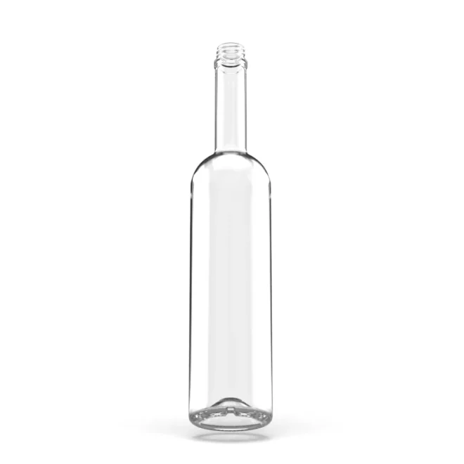 750ml Super Flint Glass Liquor Bottle with Cork – Clear Long Neck Design for Spirits - Image 2